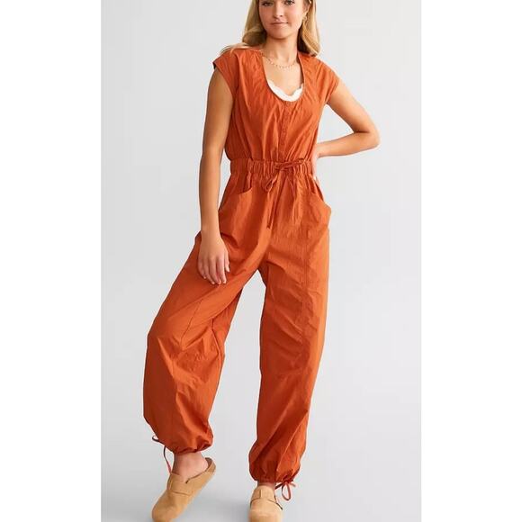 Free People Fly By The Night Jumpsuit Medium - Picture 1 of 10